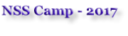 NSS Camp - 2017